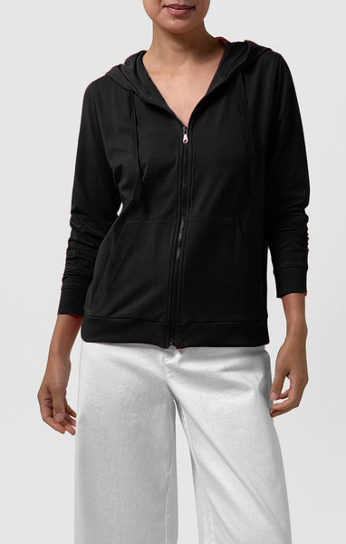 (Pre-Order) Eileen Fisher Hooded Zip-Up Jacket