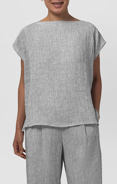 (Pre-Order) Eileen Fisher Jewel Neck Square Top