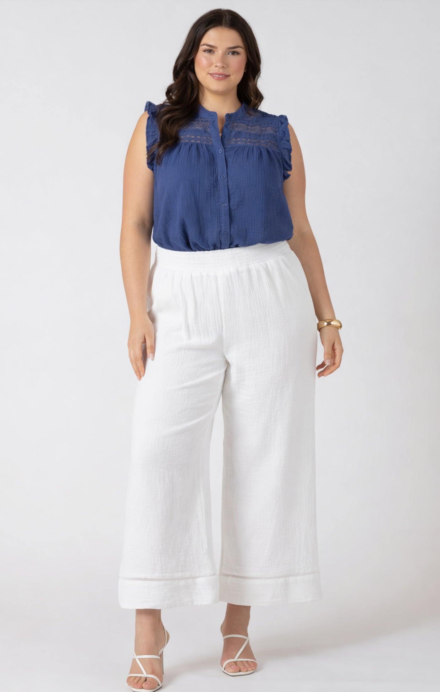 Dex Lace Insert Blouse