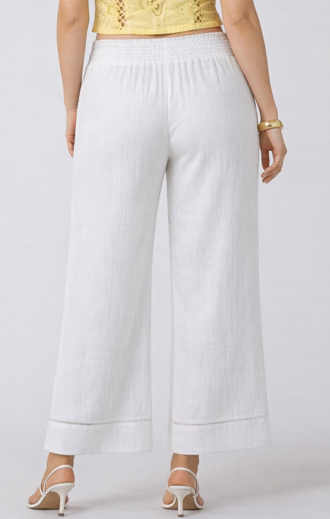 Dex Lace Trim Wide Leg Pant