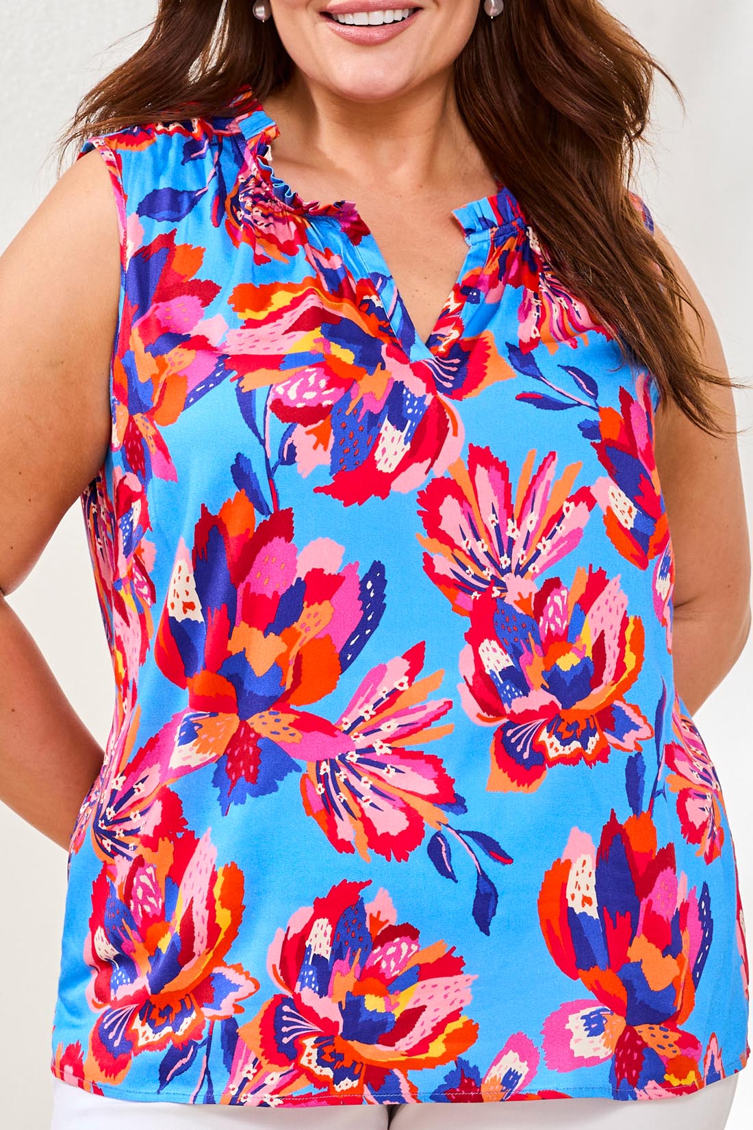 Tribal Sleeveless Blouse