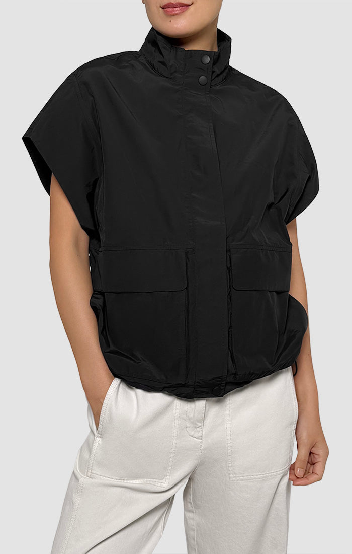 (Pre-Order) Eileen Fisher High Collar Vest