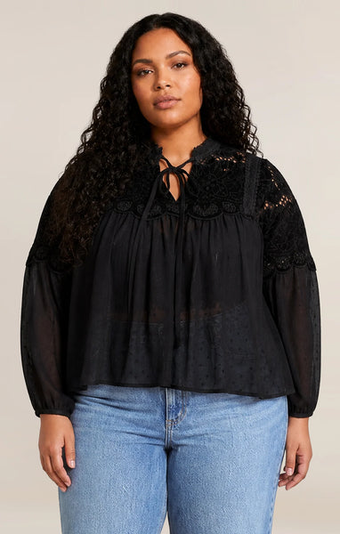 Dex Sheer Lace Blouse