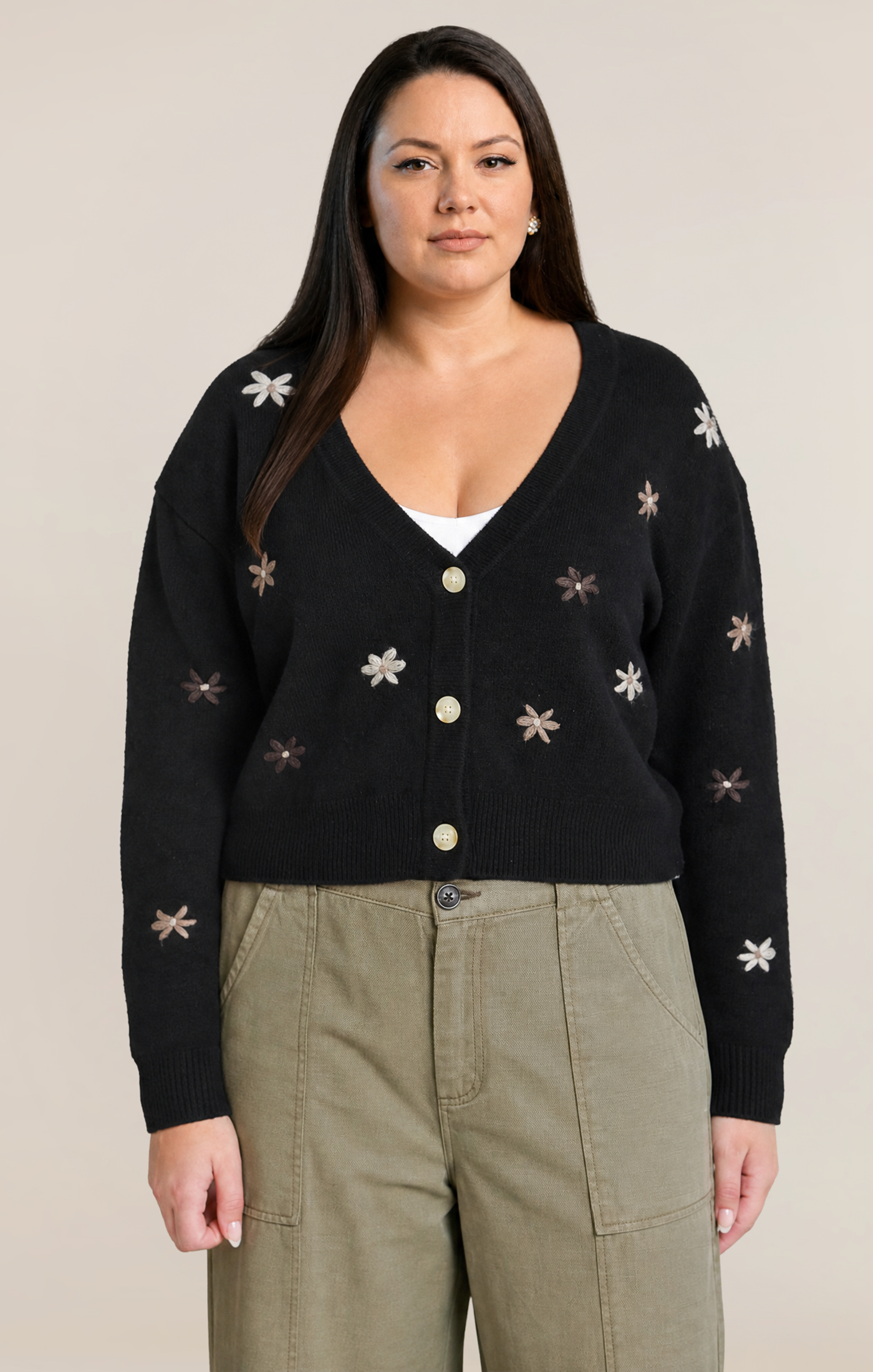 Dex Embroidered Cardi