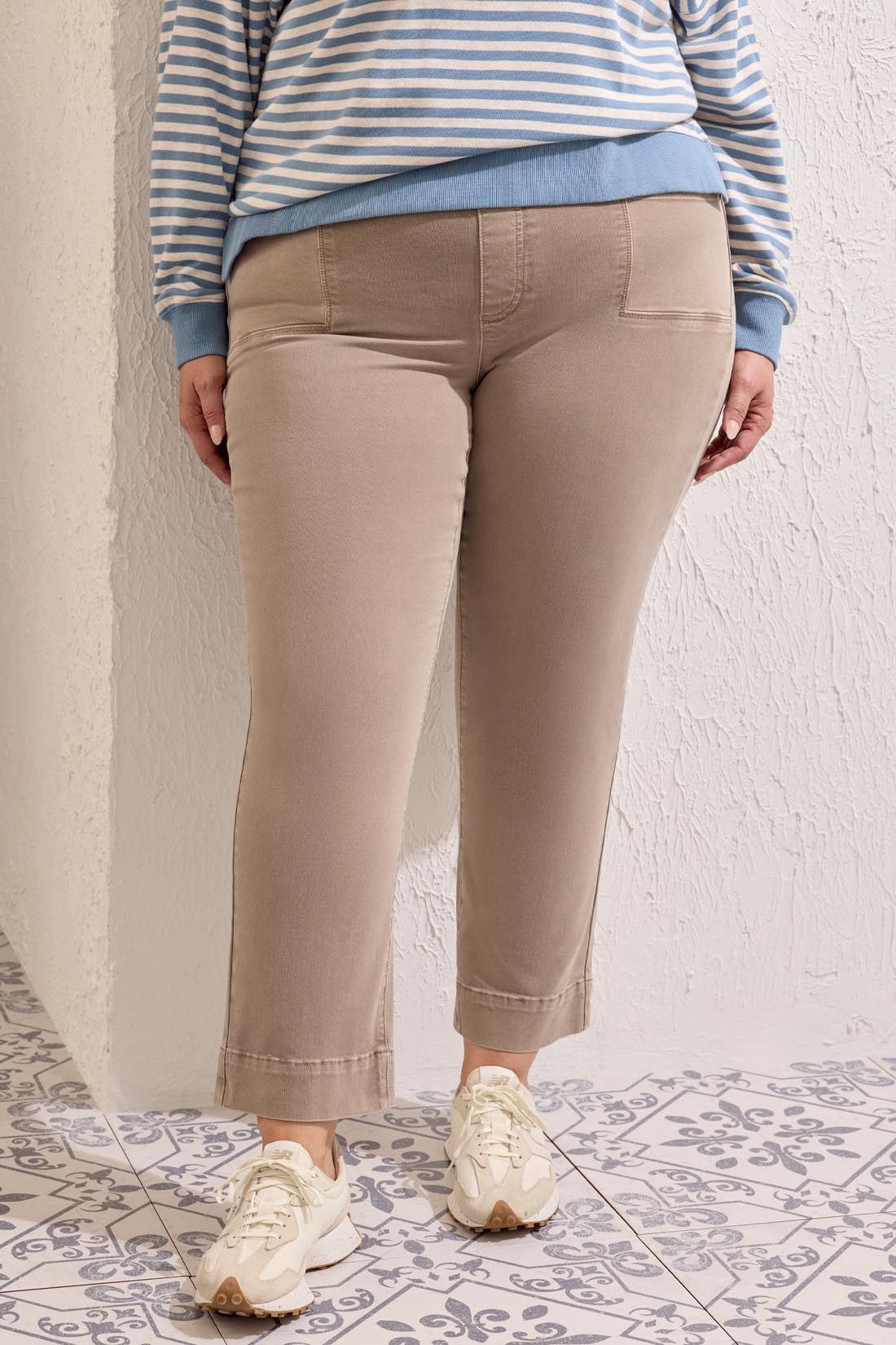 Tribal Comfort Stretch Straight Leg Pull-On Ankle Pants