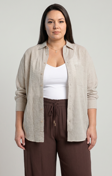 Dex Oversized Textured Shirt