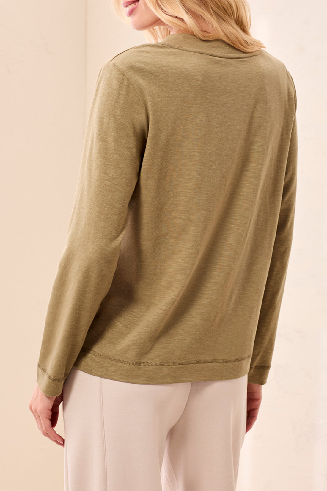 Tribal Long Sleeve V-Neck Top