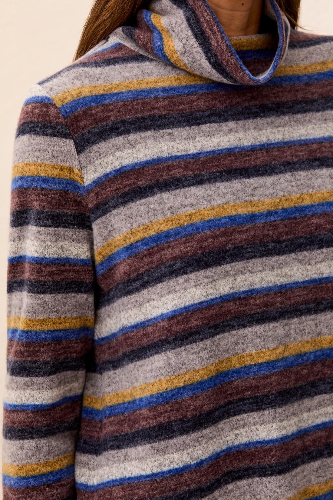 Tribal Funnel Neck Top
