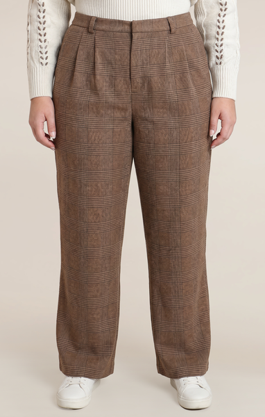 Dex Houndstooth Plaid Pant