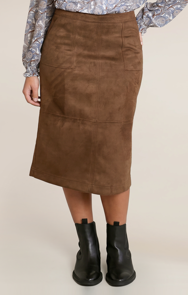 Dex Suede Midi Skirt