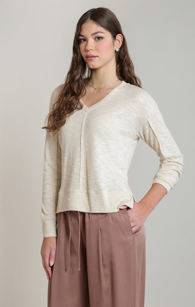 Dex V-Neck Knit Top
