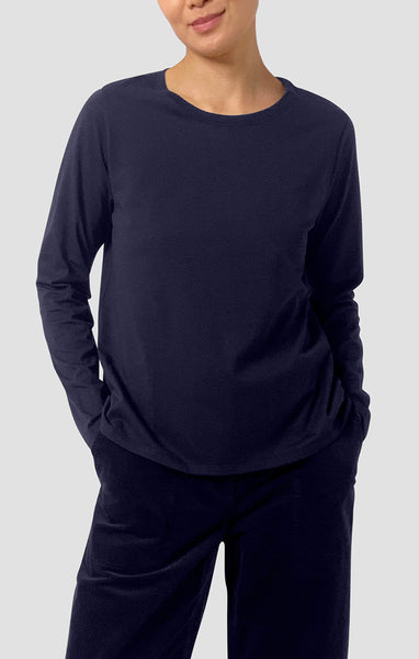 Eileen Fisher Round Neck Long Sleeve Tee