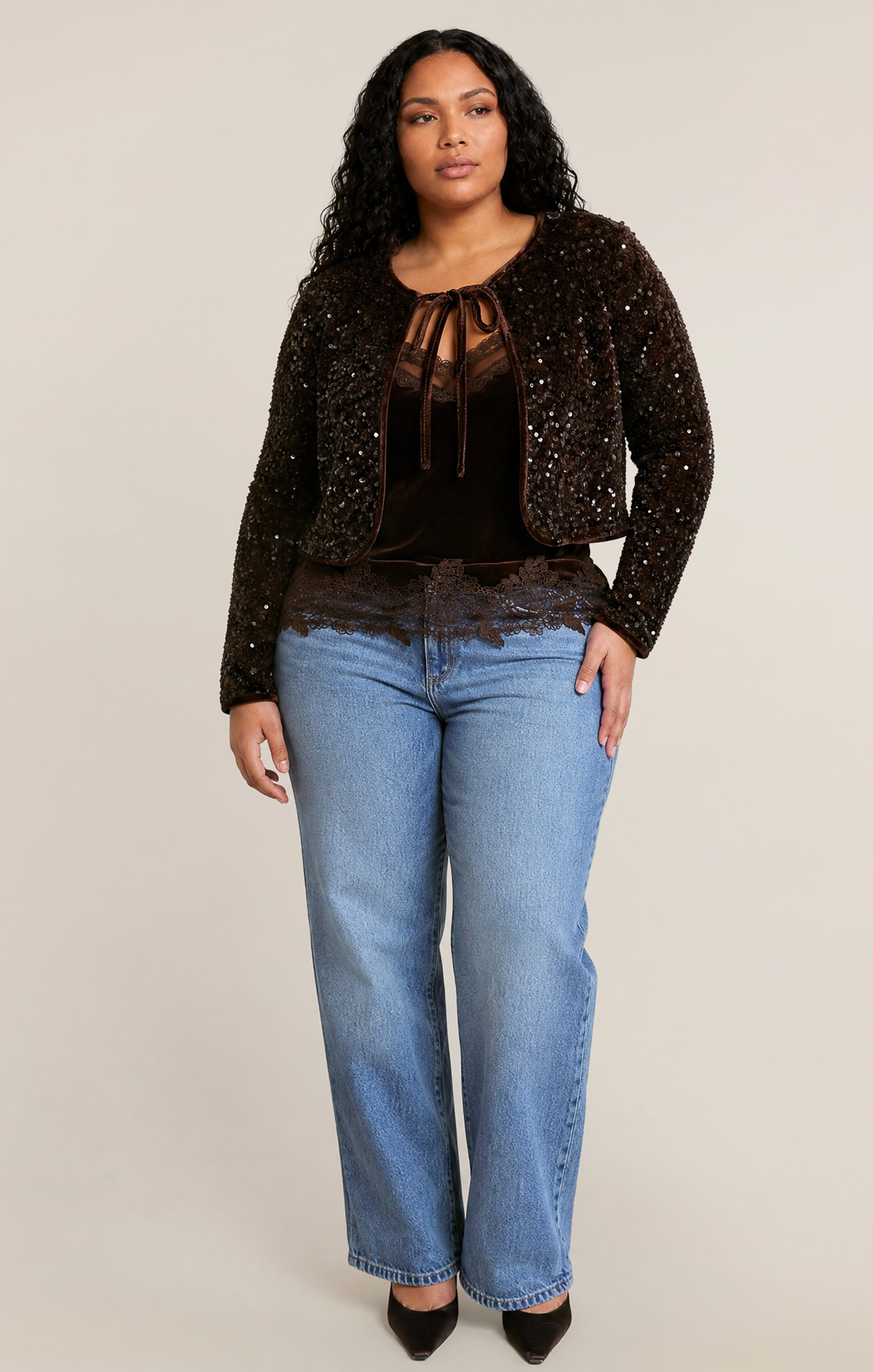 Dex Velvet Sequin Jacket