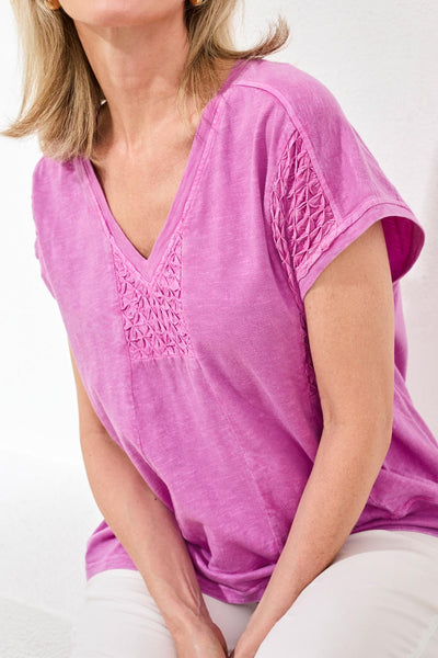 Tribal Cap Sleeve Top