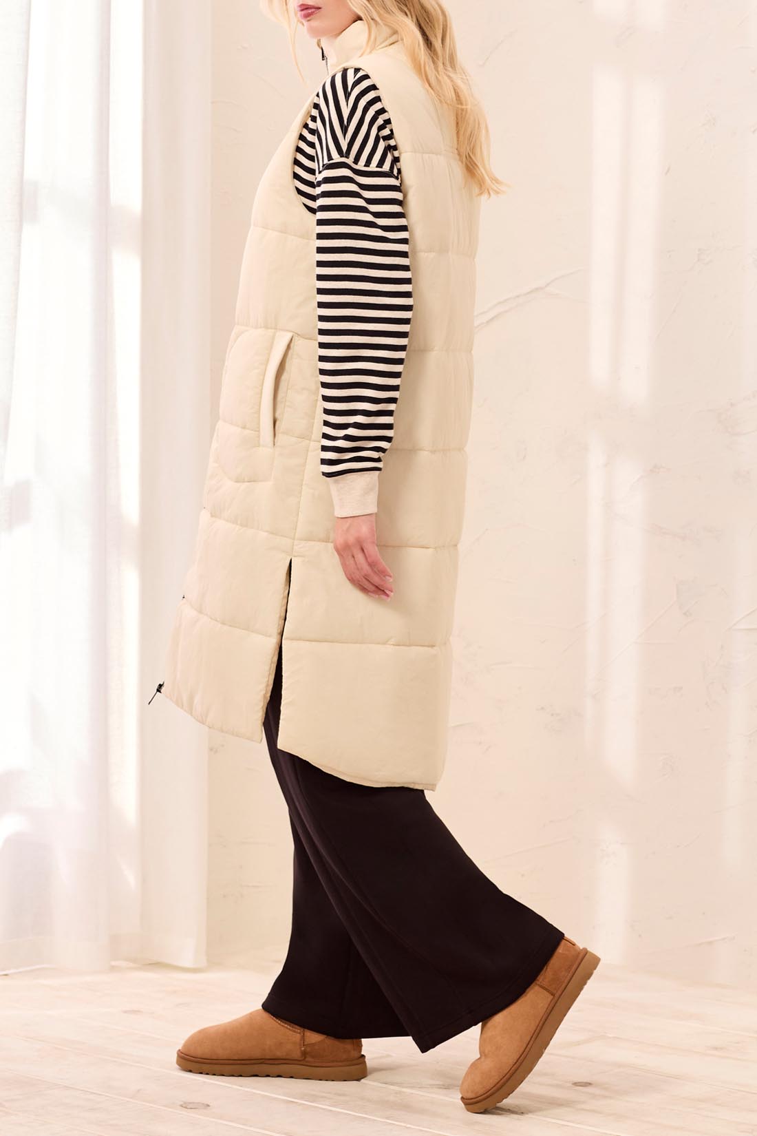 Tribal Quilted Long Vest