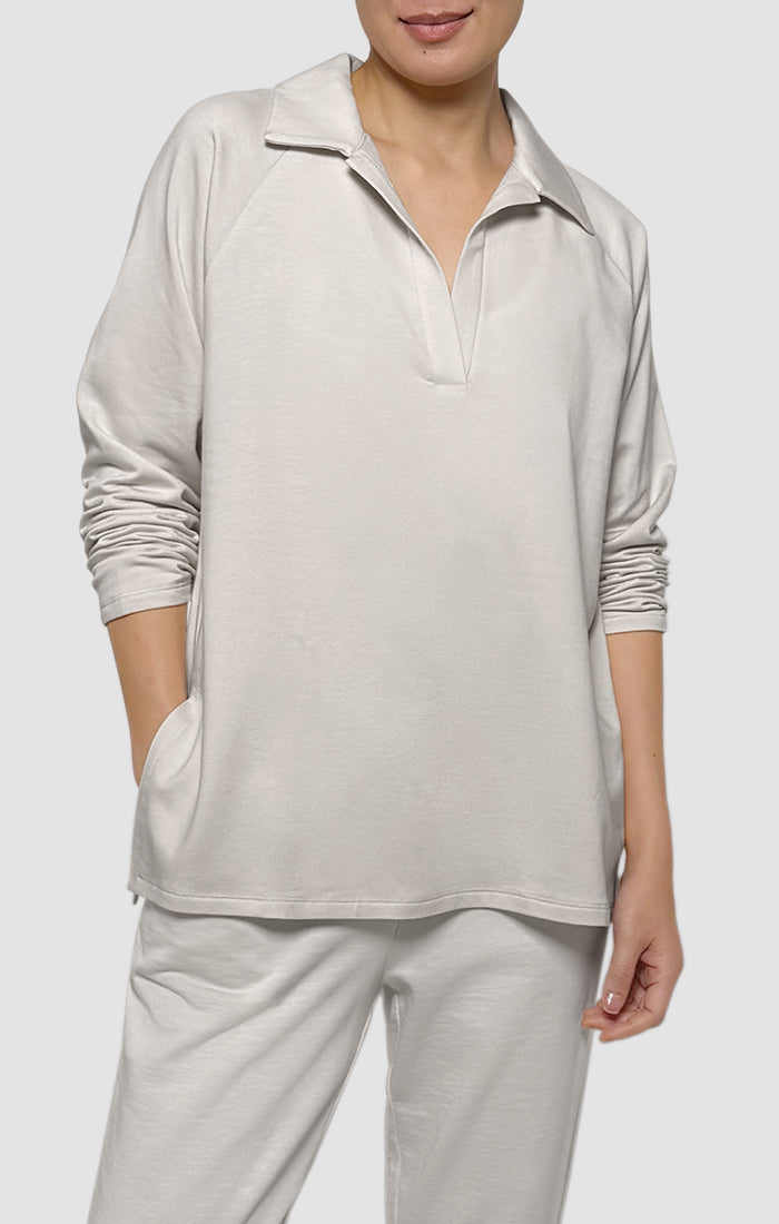(Pre-Order) Eileen Fisher Raglan Sleeve Henley Tunic