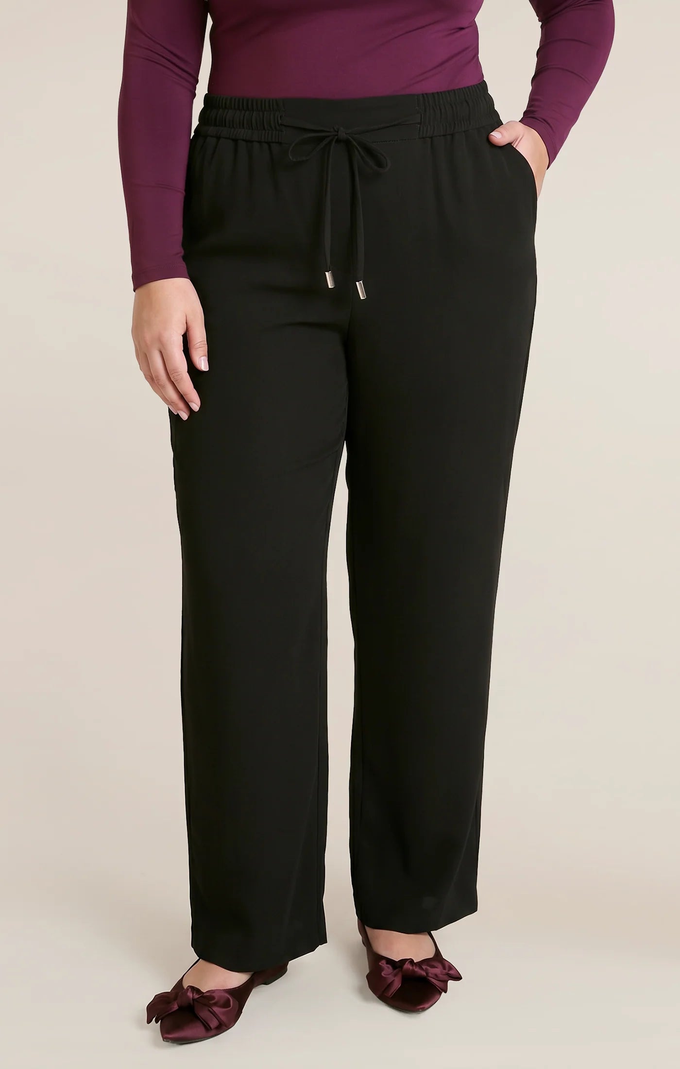 Dex Satin Wide Leg Pant
