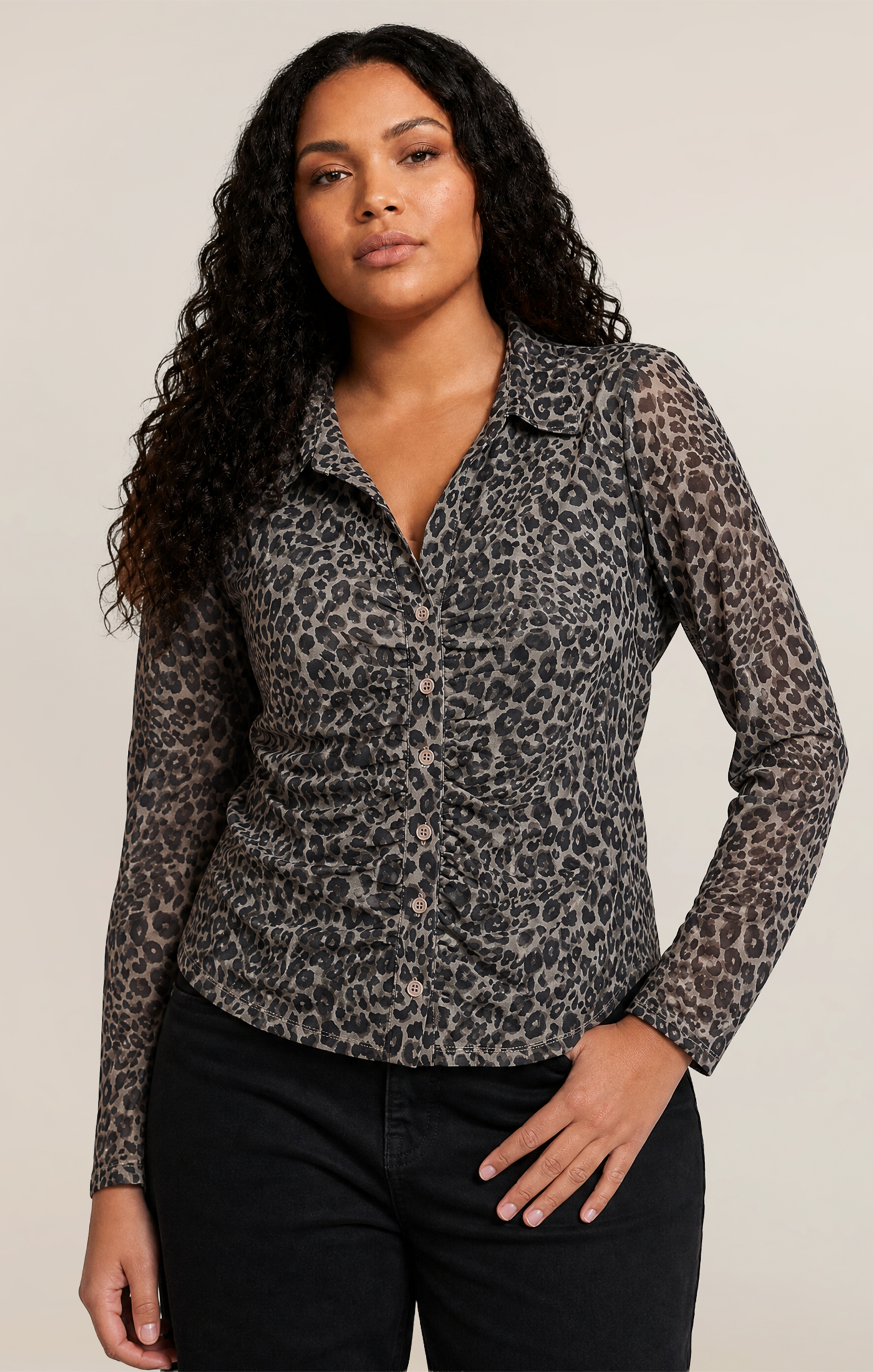 Dex Leopard Mesh Shirt