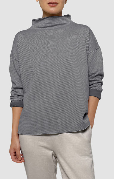 (Pre-Order) Eileen Fisher Funnel Neck Box Top