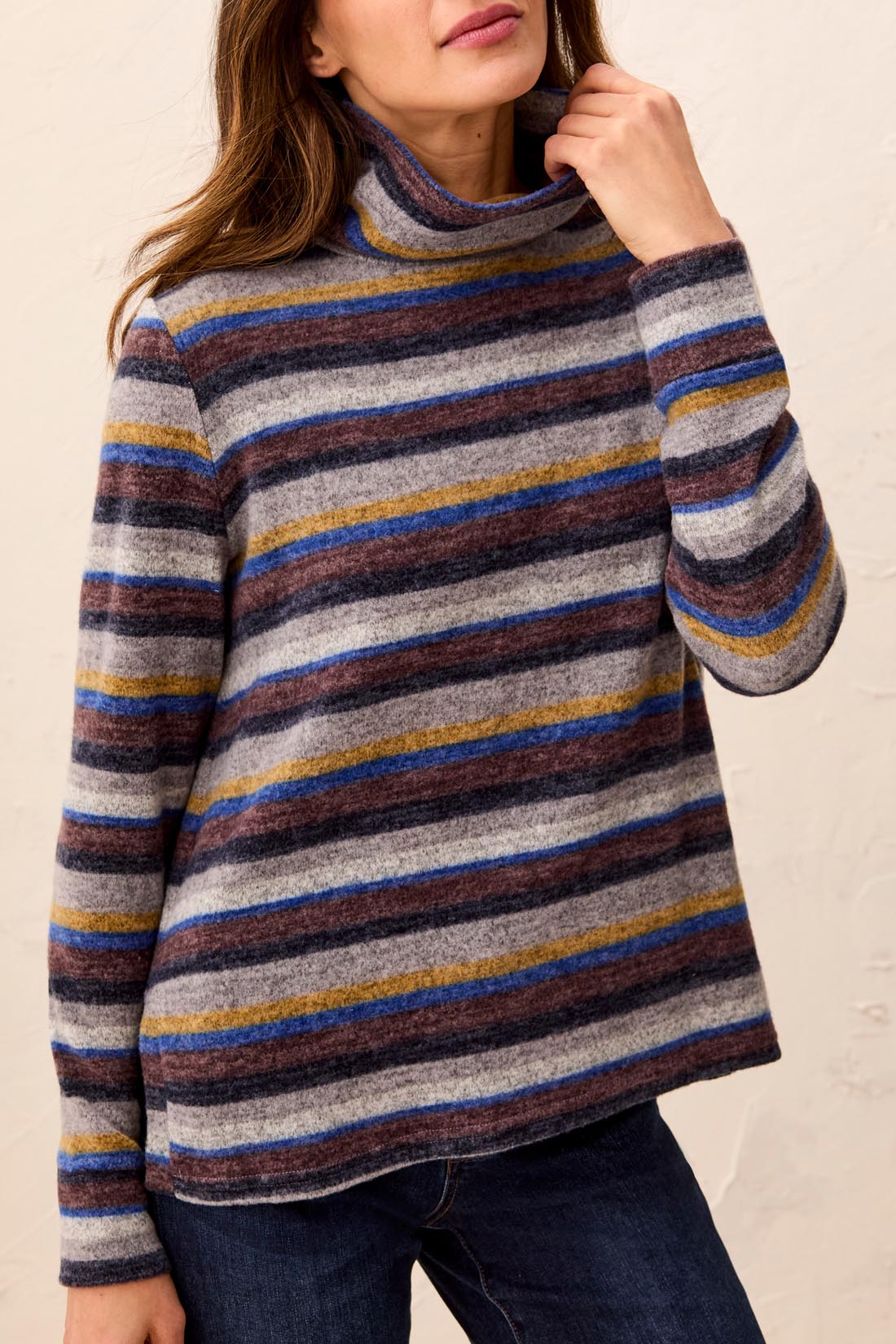 Tribal Funnel Neck Top