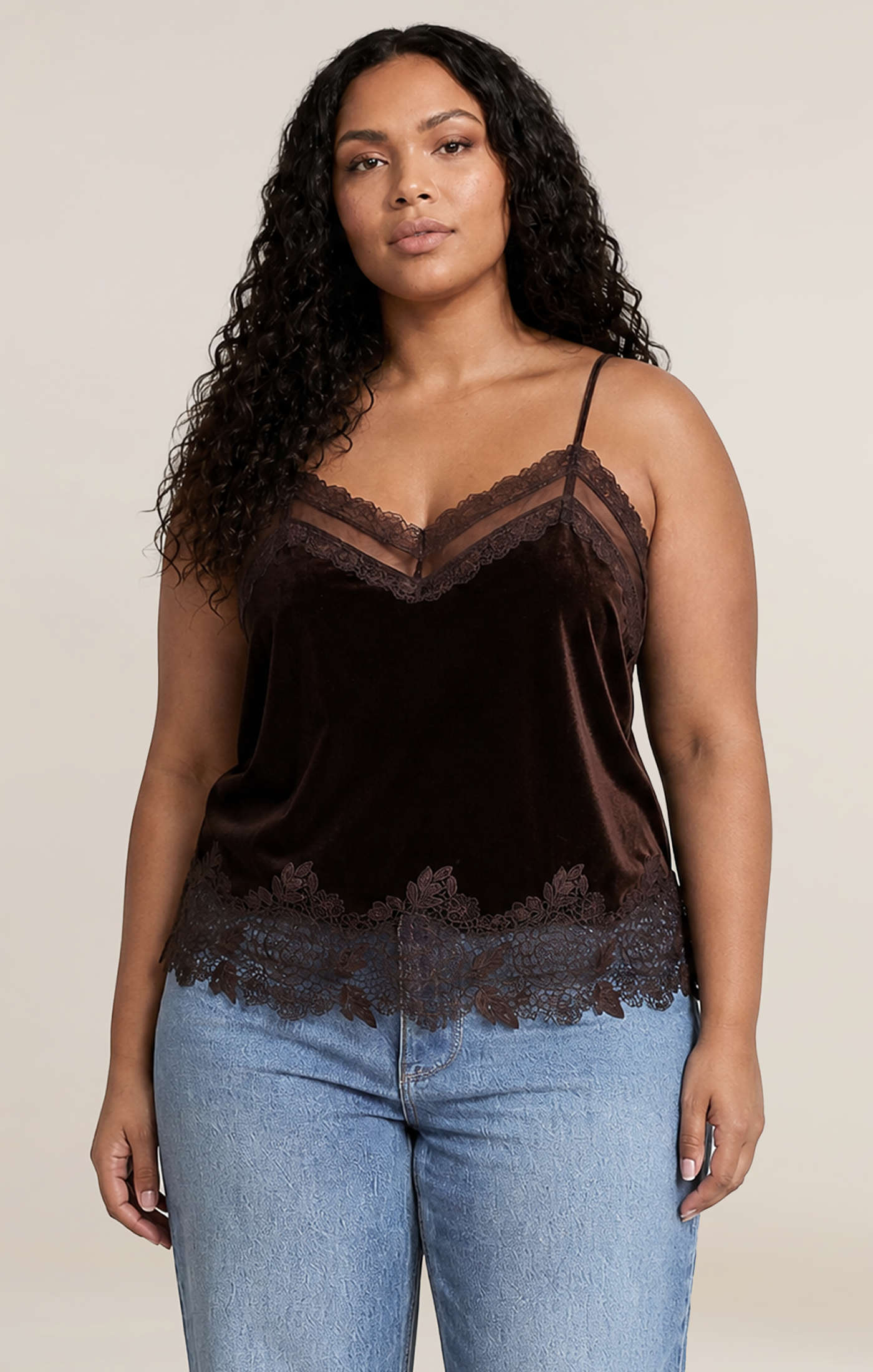 Dex Velvet Lace Cami